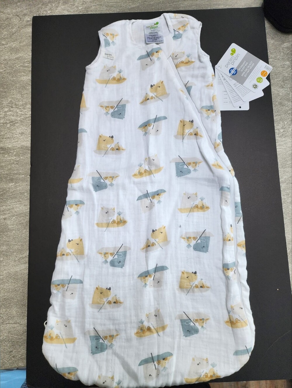 Perlimpinpin My Dreamy Sleep Bag - Cotton Muslin Sleep Sack 0-6m